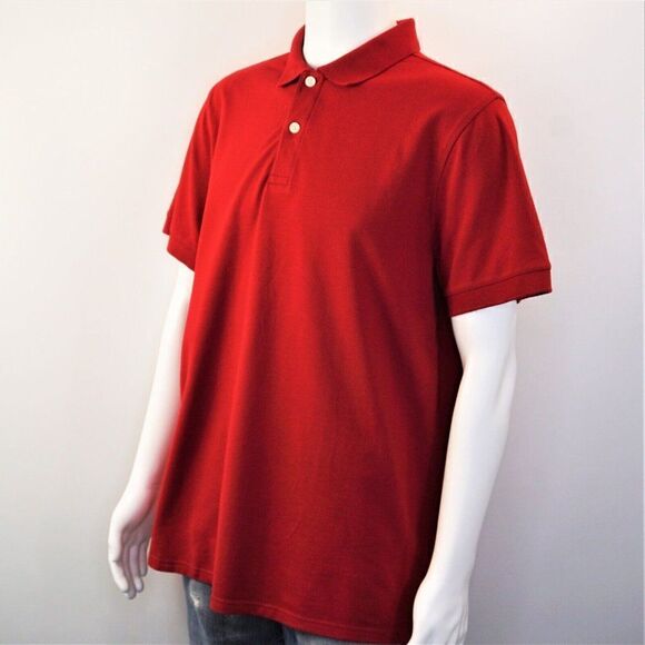 Goodfellow And Co Men Loring Polo Shirt Size Large Red Velvet Standard Fit - Picture 5 of 8